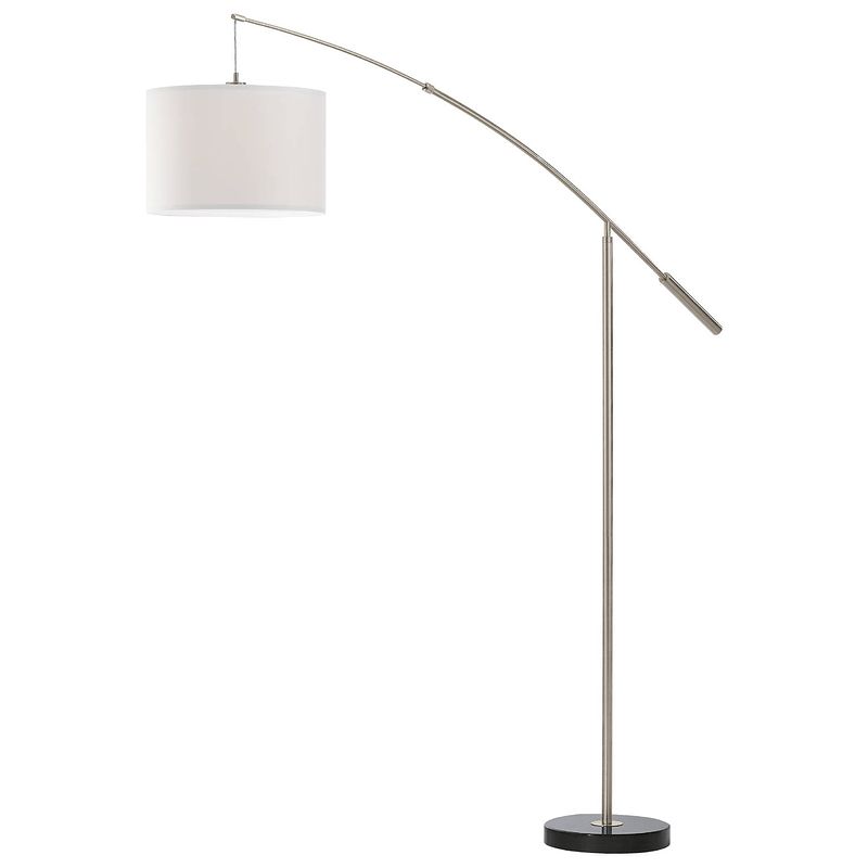 Foto van Eglo nadina vloerlamp - e27 - 195 cm - grijs/wit