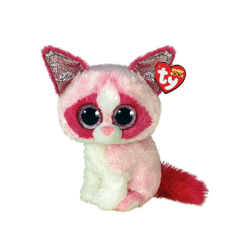 Foto van Ty beanie boo'ss pink mia cat 15cm