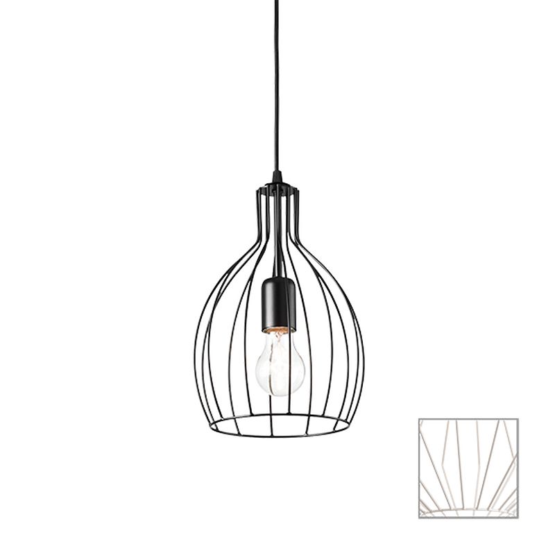 Foto van Ideal lux - ampolla - hanglamp - metaal - e27 - wit