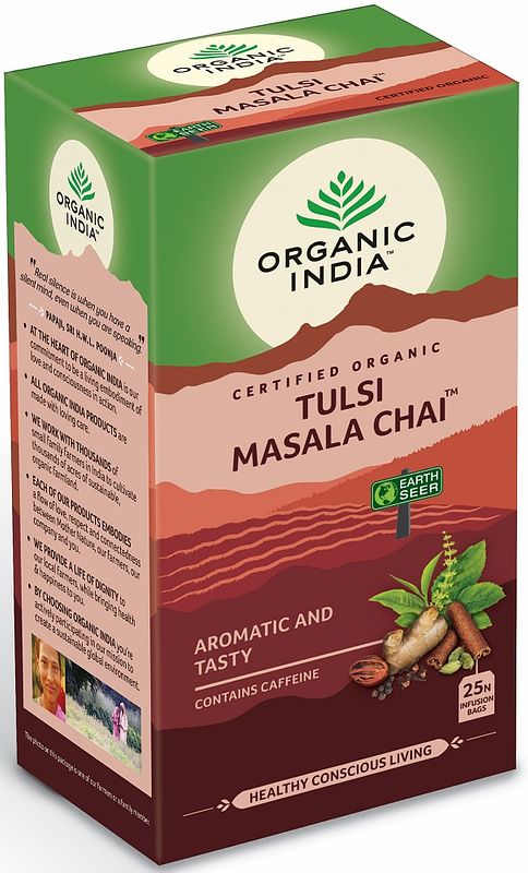 Foto van Organic india thee tulsi masala chai