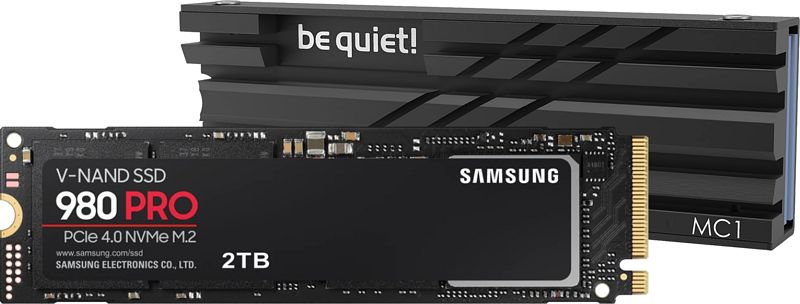 Foto van Samsung 980 pro 2tb + be quiet! heatsink (geschikt voor ps5)