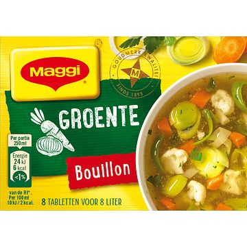 Foto van Maggi groente bouillon tabletten 8 stuks 81, 6g bij jumbo