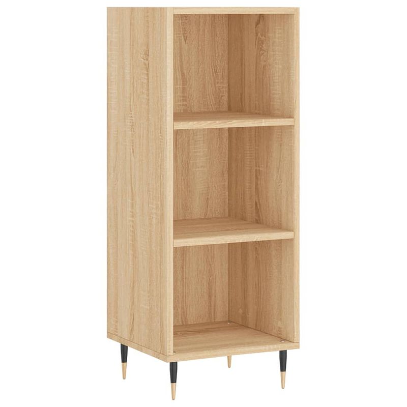 Foto van Vidaxl dressoir 34,5x32,5x90 cm bewerkt hout sonoma eikenkleurig