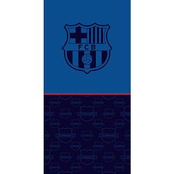 Foto van Carbotex badhanddoek fc barcelona 70 x 140 cm katoen donkerblauw