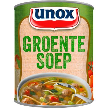 Foto van Unox soep in blik originele groentesoep 800ml bij jumbo