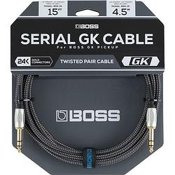 Foto van Boss bgk-15 guitar synth cable 2x 6.35 mm trs 4.5 m midi-kabel