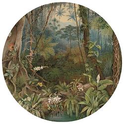 Foto van Wallart behangcirkel in the jungle 190 cm
