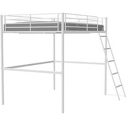 Foto van Edibur mezzanine hoogslaper bed - 140 x 190 cm - wit