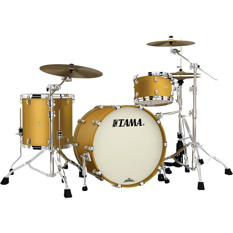 Foto van Tama ma32czs-sam starclassic maple satin aztec gold metallic 3d. shellset