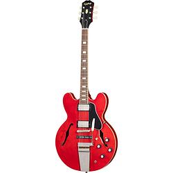 Foto van Epiphone joe bonamassa 1962 es-335 sixties cherry limited run semi-akoestische gitaar met koffer
