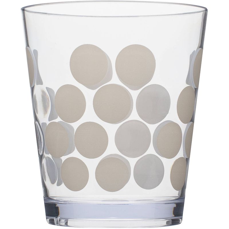 Foto van Zak!designs drinkbeker dot dot 420 ml beige/transparant