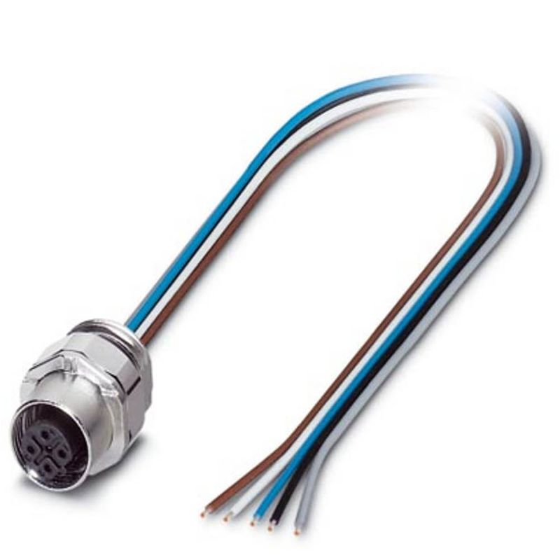 Foto van Phoenix contact 1519998 sensor/actuator steekconnector m12 aantal polen: 5 bus, inbouw 0.50 m 1 stuk(s)