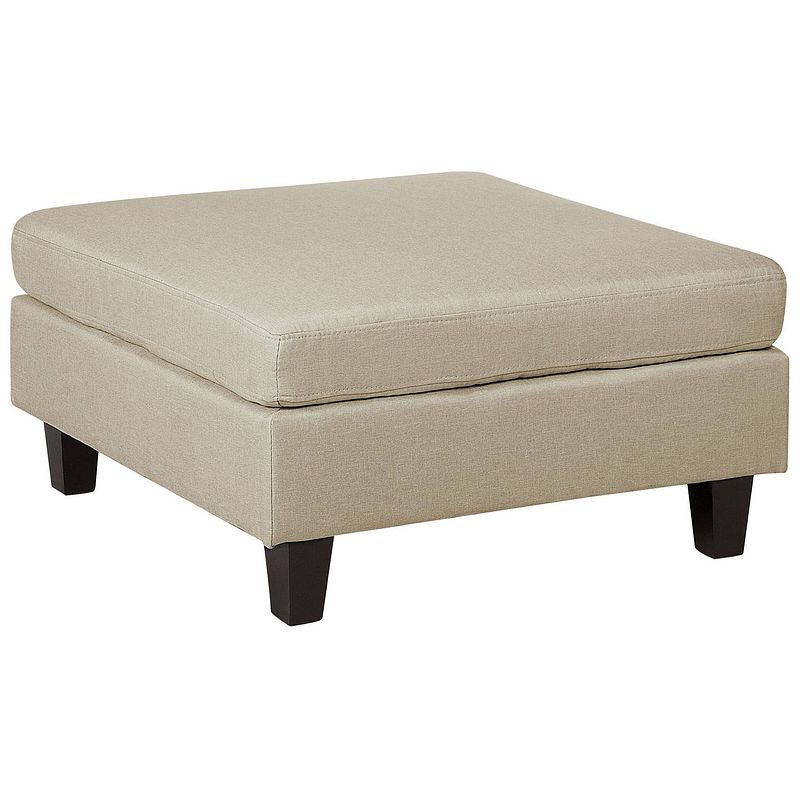 Foto van Beliani fevik - hocker-beige-polyester