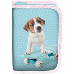 Foto van Studio pets skateboard - gevuld etui - 19,5 x 13 x 3,5 cm - blauw