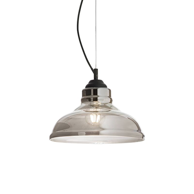 Foto van Ideal lux - bistro's - hanglamp - metaal - e27 - zwart