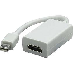 Foto van Manhattan 322461-cg hdmi / displayport adapter [1x mini-displayport stekker - 1x hdmi-bus] wit 0.17 m