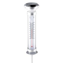 Foto van Grundig tuinlamp-thermometer - solar - 57 cm - brandtijd 6-8 uur