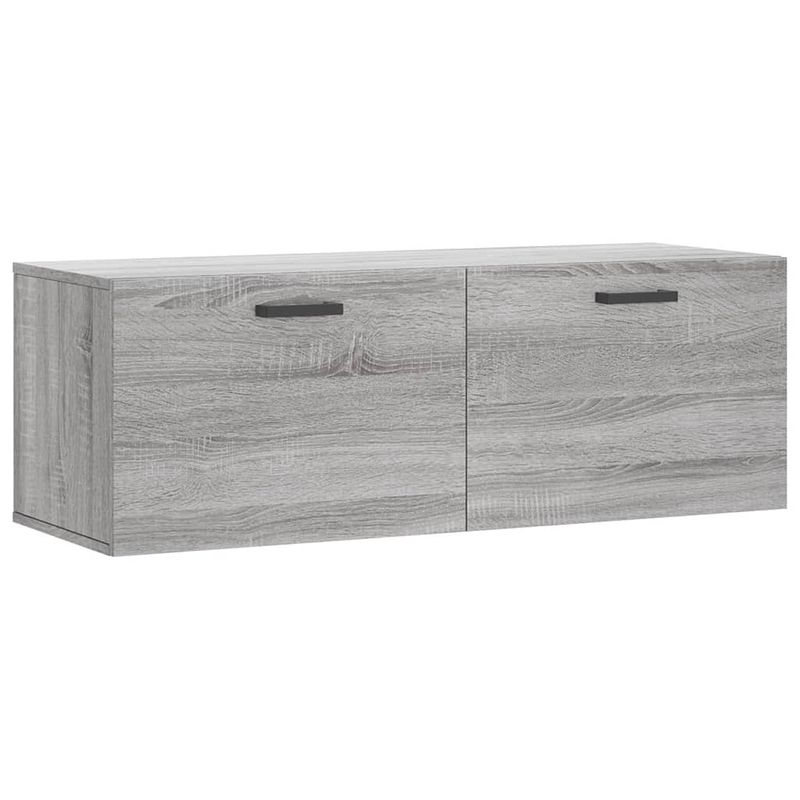 Foto van Vidaxl wandkast 100x36,5x35 cm bewerkt hout grijs sonoma eikenkleurig