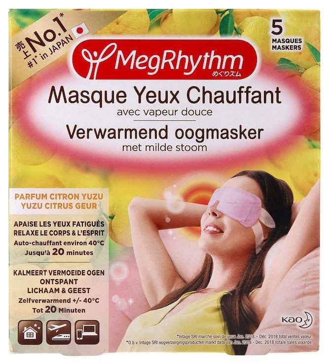 Foto van Megrhythm verwarmend oogmasker yuzu citrus