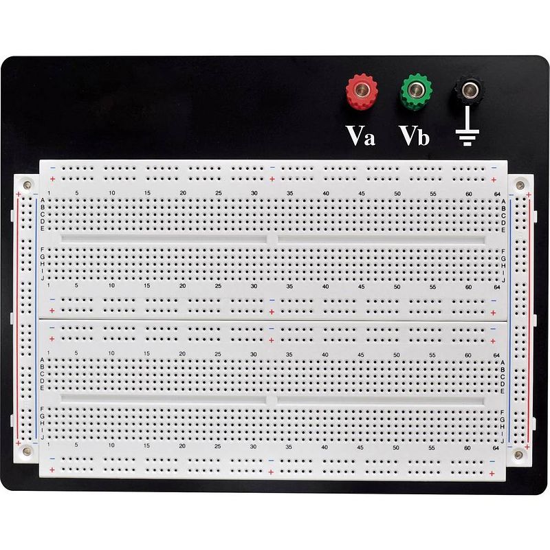 Foto van Tru components 0165-40-1-32022b breadboard totaal aantal polen 1800 (l x b x h) 114.3 x 186.2 x 8.4 mm 1 stuk(s)