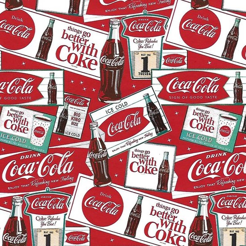 Foto van Coca-cola - luxe cadeaupapier - inpakpapier - 5 rollen