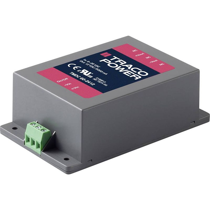 Foto van Tracopower tmdc 60-2411 dc/dc-convertermodule 24 v/dc 5.1 v/dc 12000 ma 60 w aantal uitgangen: 1 x