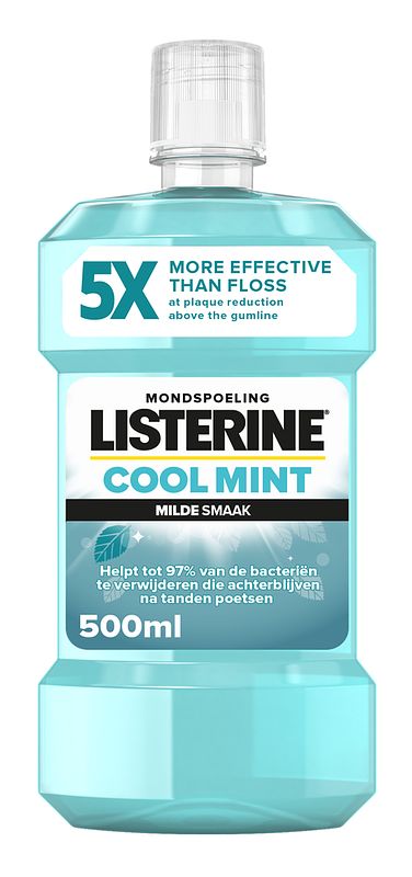 Foto van Listerine mondspoeling cool mint milde smaak 500ml bij jumbo
