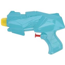 Foto van 1x mini waterpistolen/waterpistool blauw van 15 cm kinderspeelgoed - waterpistolen