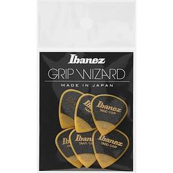 Foto van Ibanez ppa16xsgye grip wizard sand grip plectrumset 6-pack extra heavy geel