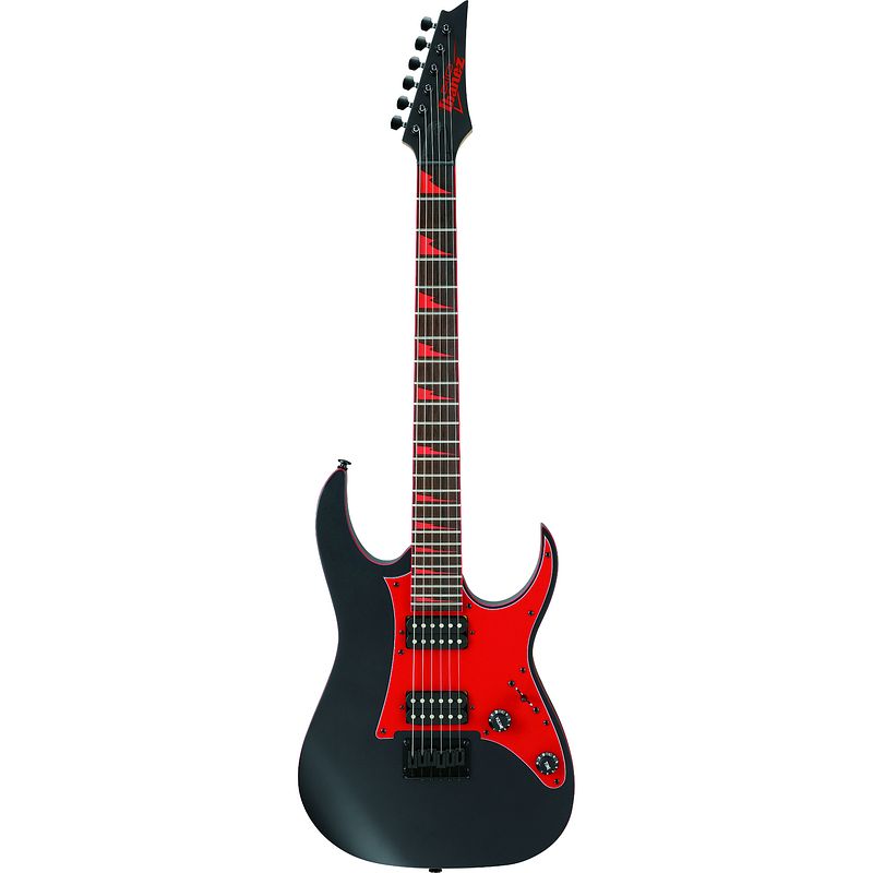 Foto van Ibanez gio grg131dx black flat elektrische gitaar