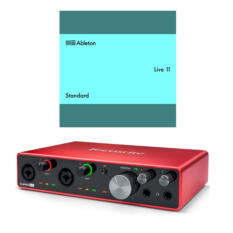 Foto van Focusrite scarlett 8i6 3rd gen bundel met ableton live 11 standard