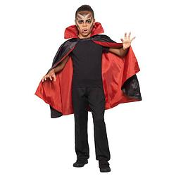Foto van Halloween omkeerbare vampier/dracula verkleed cape voor kinderen - carnavalskostuums