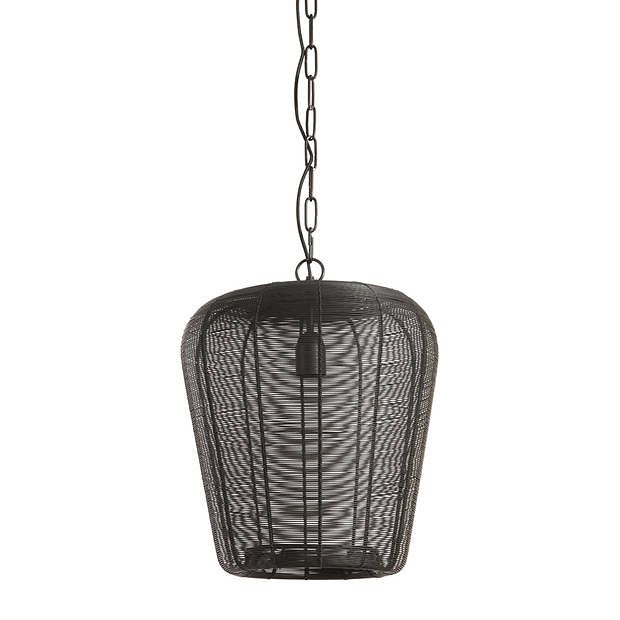 Foto van Light & living - hanglamp adeta - 31x31x37 - zwart