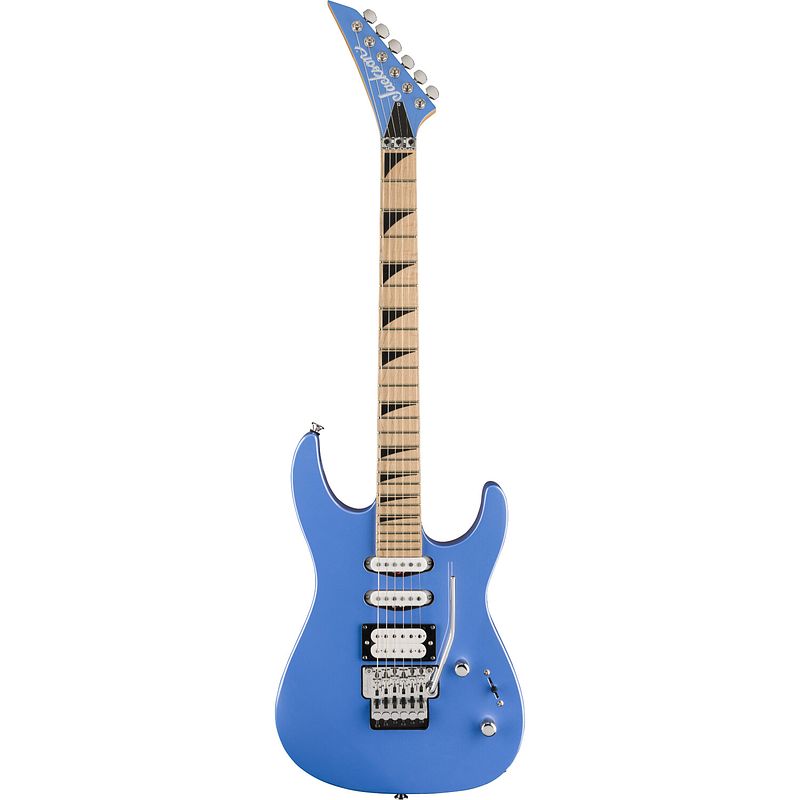 Foto van Jackson x series dinky dk3xr m hss mn frostbyte blue elektrische gitaar