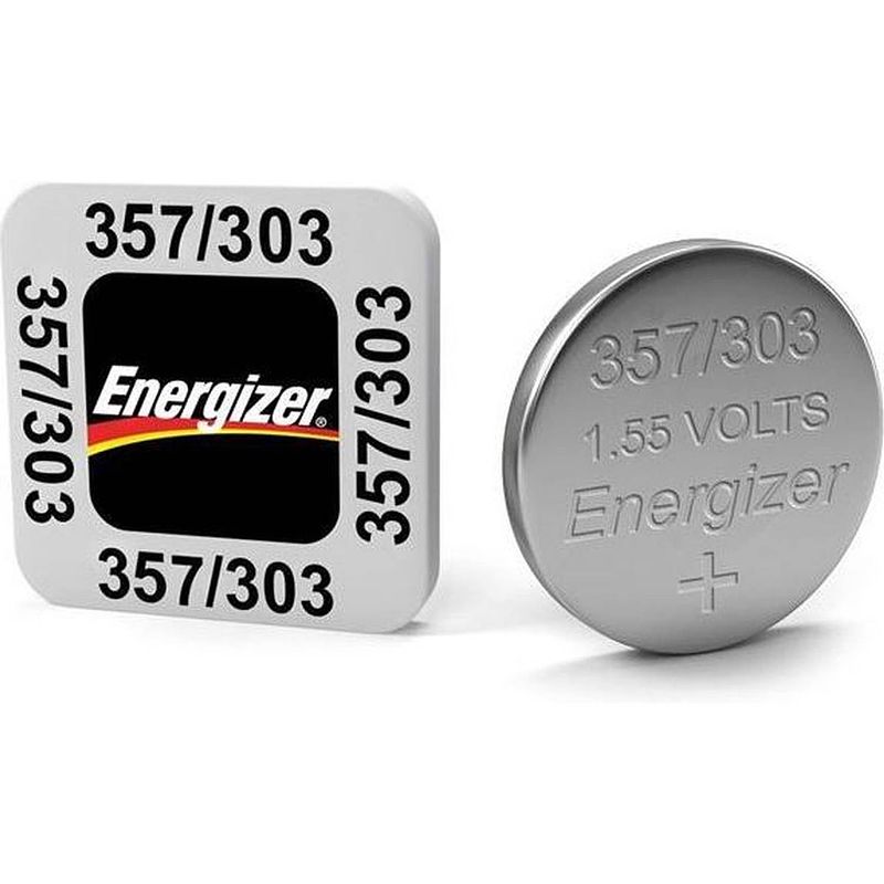 Foto van 1 stuk energizer 357-303 /g13 / sr44w 1.5v knoopcel batterij