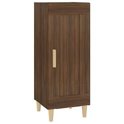 Foto van Vidaxl dressoir 34,5x34x90 cm bewerkt hout bruineikenkleurig