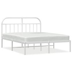 Foto van The living store bedframe klassiek - 207 x 187 x 100 cm - robuuste metalen constructie