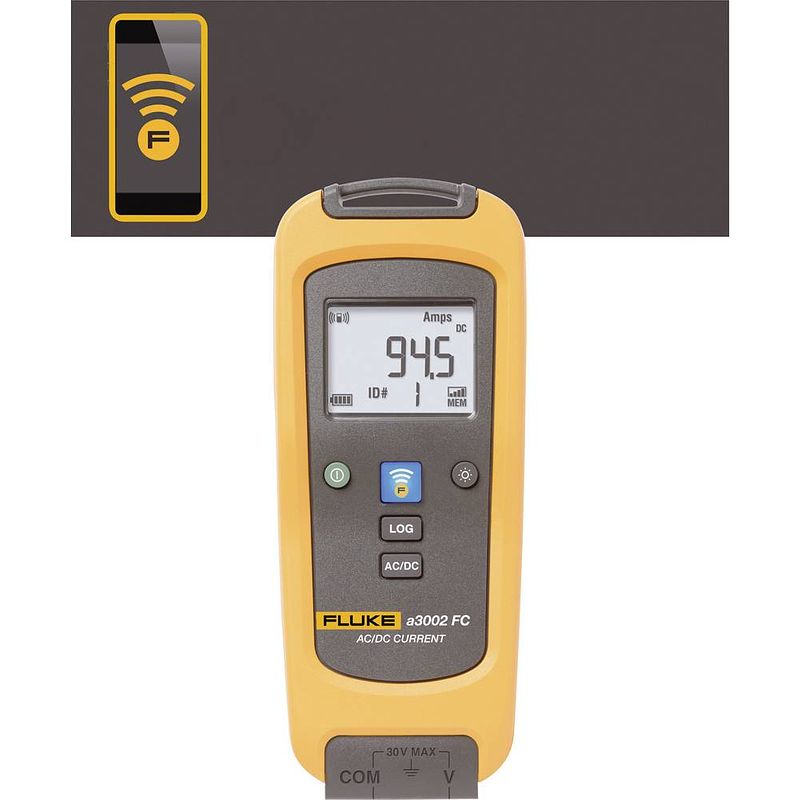 Foto van Fluke flk-a3002 fc stroomtang, multimeter digitaal datalogger cat iii 1000 v, cat iv 600 v weergave (counts): 6000