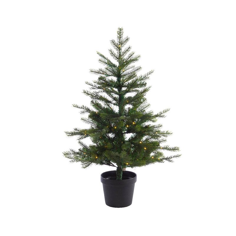 Foto van Everlands - grandis kunstkerstboom prelit d63h90 cm80l groen kerst