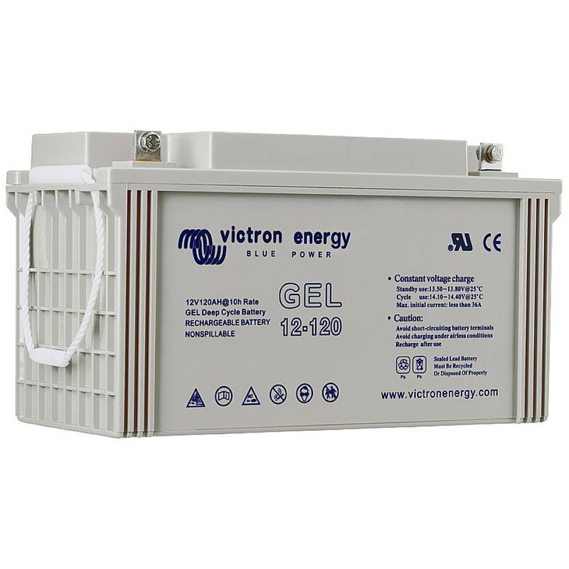 Foto van Victron energy gel deep-cycle loodaccu 12 v 265 ah loodgel (b x h x d) 520 x 233 x 268 mm m8-schroefaansluiting onderhoudsvrij, geringe zelfontlading