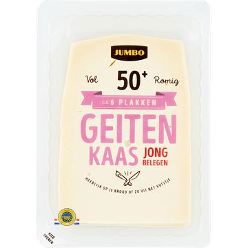 Foto van Alle kies en mix soorten<br />2 verpakkingen a 150200 gram | jumbo jong belegen geitenkaas 50+ plakken 190g aanbieding bij jumbo