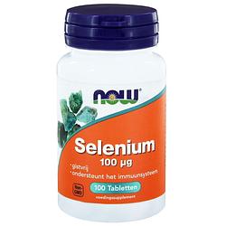 Foto van Now selenium 100 ?g tabletten 100st