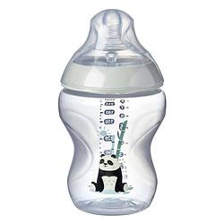 Foto van Tommee tippee 2 babyflesjes ctn 260 ml roze gedecoreerd