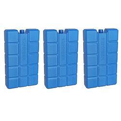 Foto van 3x stuks koelelementen 800 ml 12 x 20,5 cm blauw - koelelementen