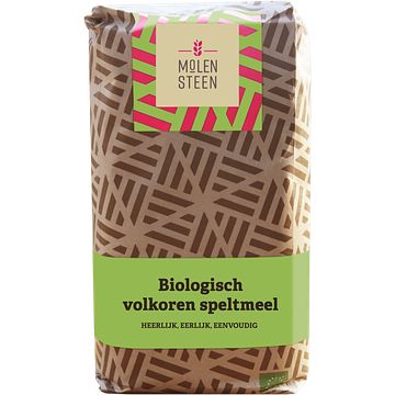 Foto van Molensteen biologisch volkoren speltmeel 1kg bij jumbo