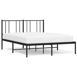 Foto van The living store bedframe metalen - 207x166x90 cm - robuust en tijdloos design