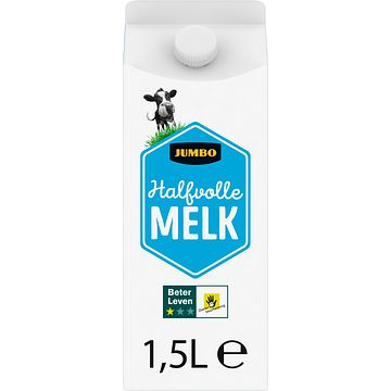 Foto van Jumbo halfvolle melk met 1 ster beter leven keurmerk 1, 5l