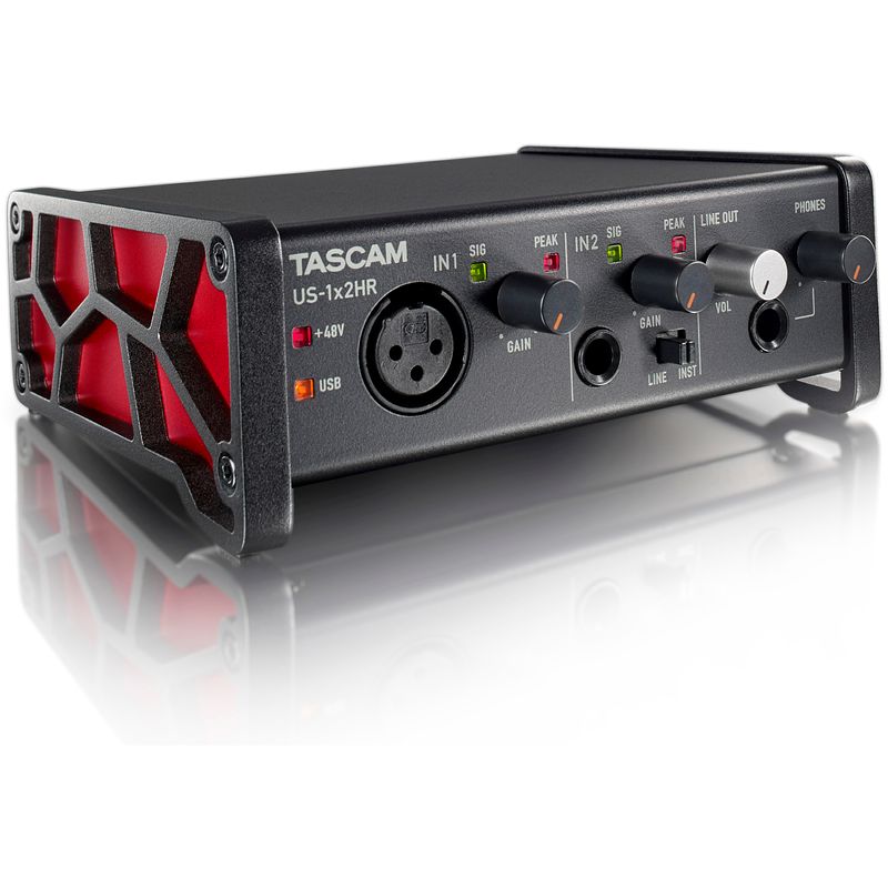 Foto van Tascam us-1x2hr hoge resolutie usb audio interface