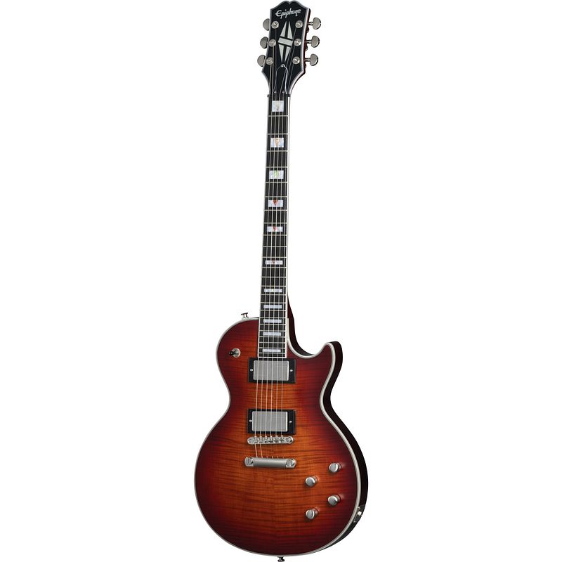 Foto van Epiphone les paul prophecy aged bengal tiger burst elektrische gitaar met premium gigbag