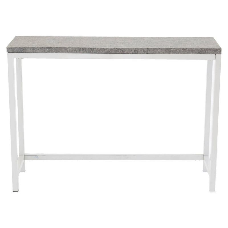 Foto van Rise sidetable 30x110 cm beton decor, wit.